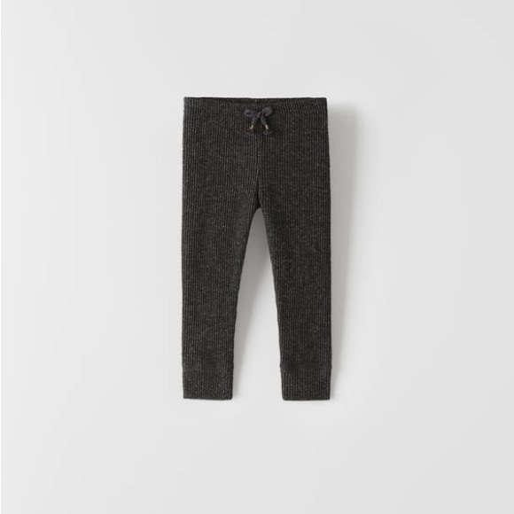 Zara Toddler Long Sleeved Floral Shirt & Ribbed Knit Leggings Size 18-24 months - Picture 4 of 4